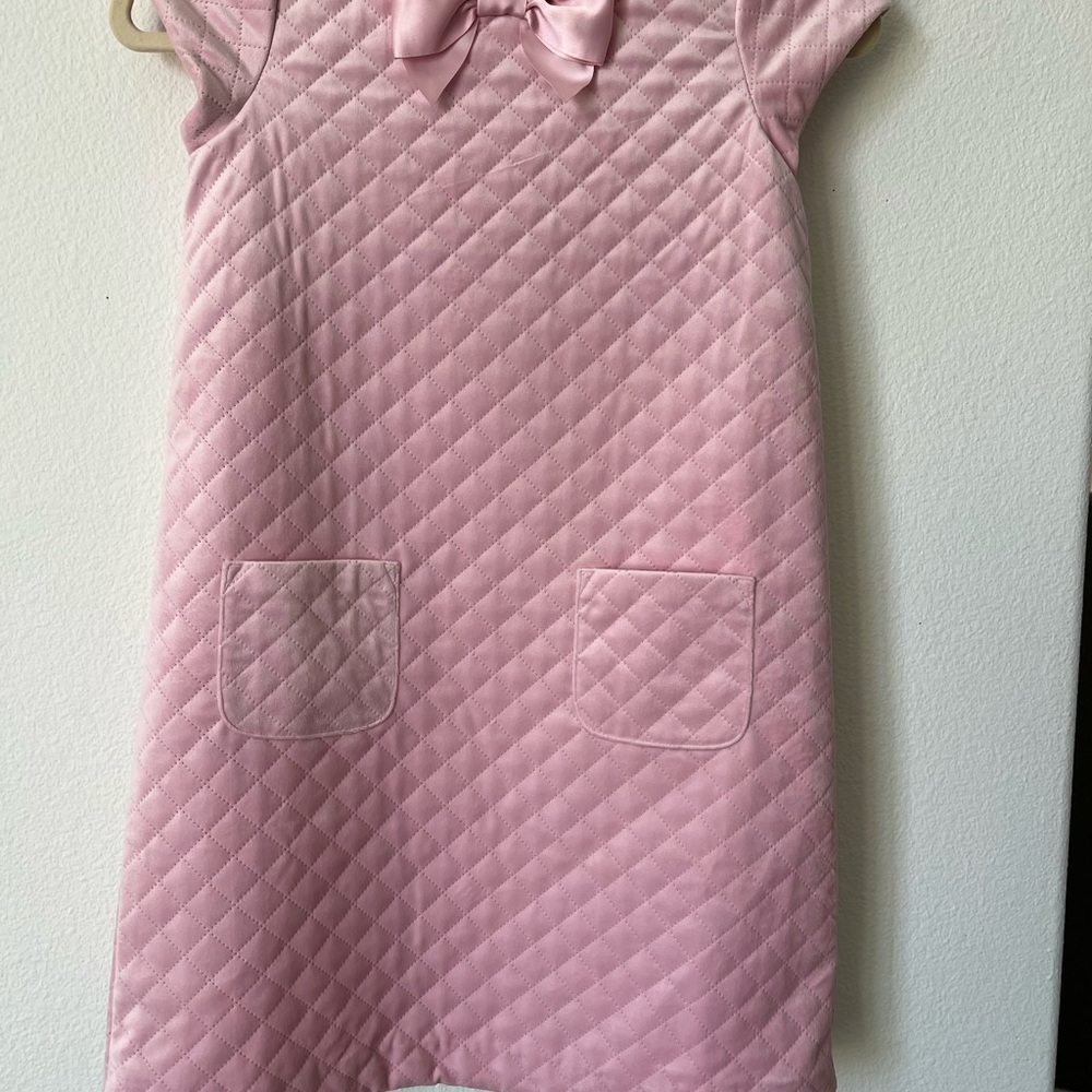 Janie and Jack Pink Quilted Formal Dress